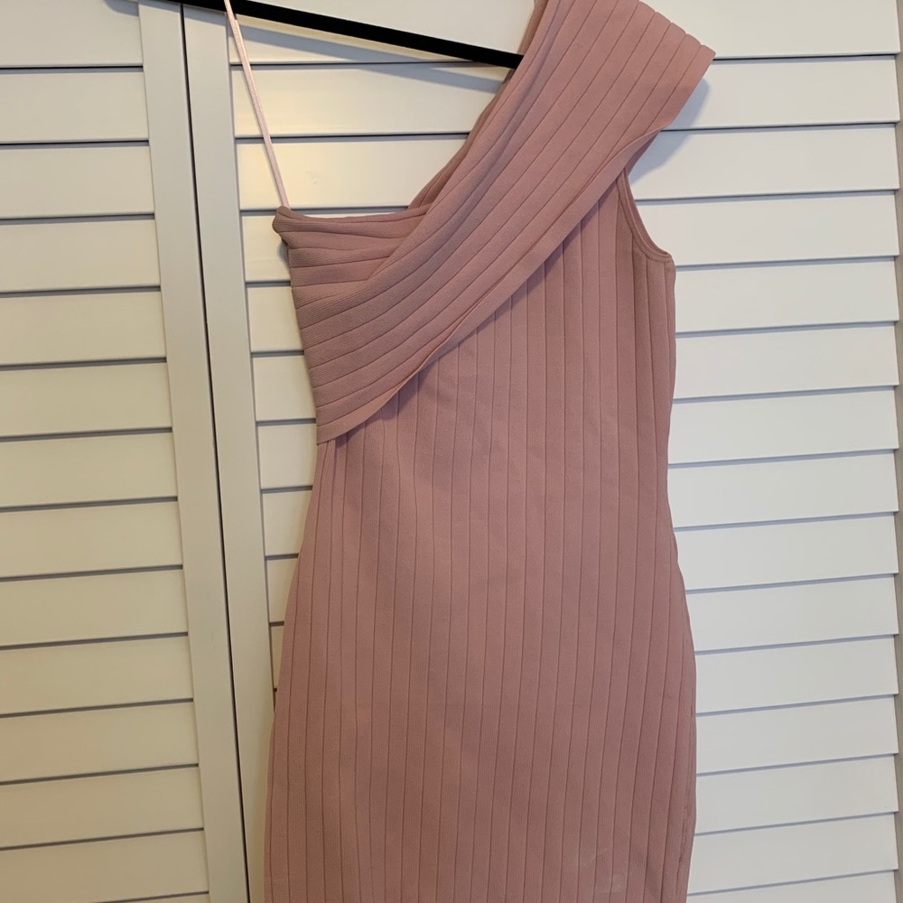 Superdown By The Way Pink One Shoulder Mini Dress - Picture 3 of 5